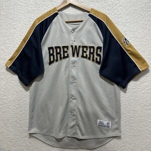Genuine Merchandise Dynasty Milwaukee Brewers Men's Jersey‎ Shirt MLB Multicolor